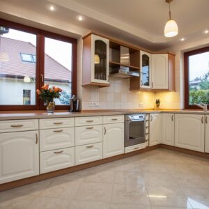 Different essential features in a kitchen