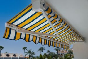 waterproof retractable awning